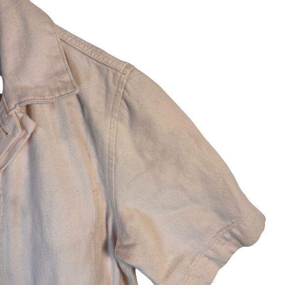 Everlane Women's The Short Sleeve Denim Coverall Jumpsuit - Picture 4 of 5